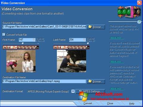 Capture d'écran Active WebCam pour Windows 10