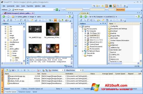 Capture d'écran SmartFTP pour Windows 10