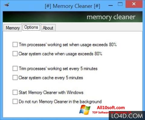 Capture d'écran Memory Cleaner pour Windows 10