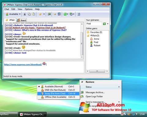 Capture d'écran Vypress Chat pour Windows 10
