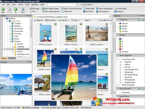Capture d'écran ACDSee Photo Manager pour Windows 10