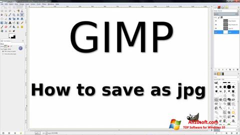 Capture d'écran GIMP pour Windows 10