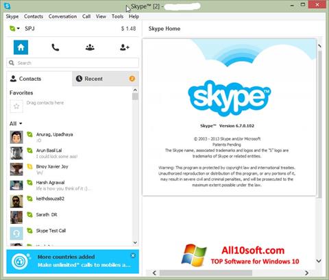 Capture d'écran Skype Setup Full pour Windows 10