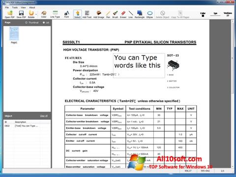 Capture d'écran PDF Editor pour Windows 10