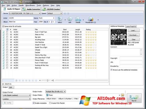 Capture d'écran Easy CD-DA Extractor pour Windows 10