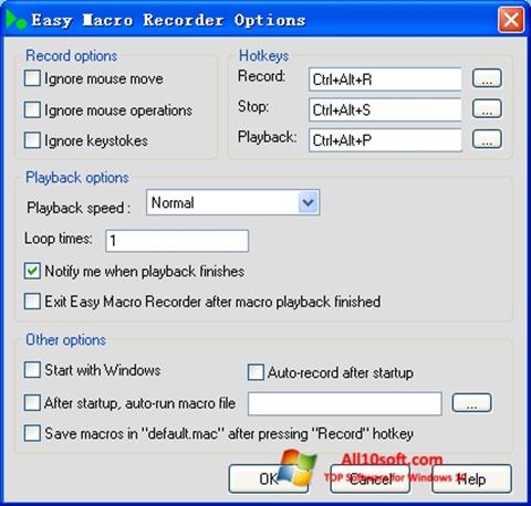 Capture d'écran Easy Macro Recorder pour Windows 10