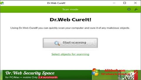 Capture d'écran Dr.Web CureIt pour Windows 10