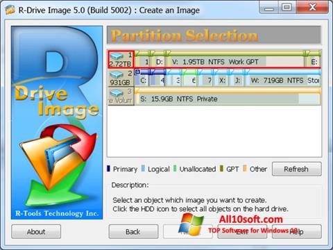 Capture d'écran R-Drive Image pour Windows 10