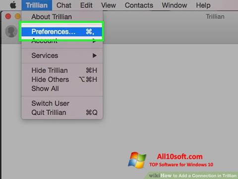 Capture d'écran Trillian pour Windows 10