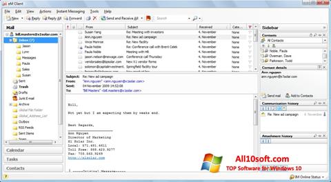 Capture d'écran eM Client pour Windows 10
