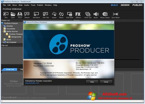 Capture d'écran ProShow Producer pour Windows 10
