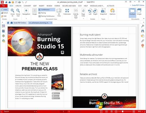 Capture d'écran Soda PDF pour Windows 10
