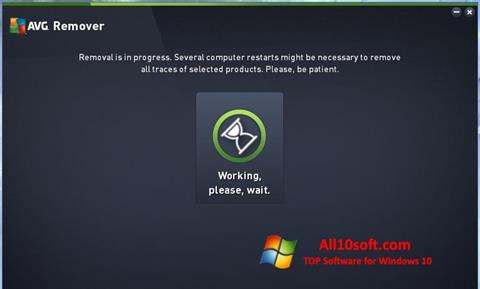 Capture d'écran AVG Remover pour Windows 10