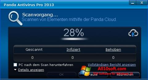 Capture d'écran Panda Antivirus Pro pour Windows 10