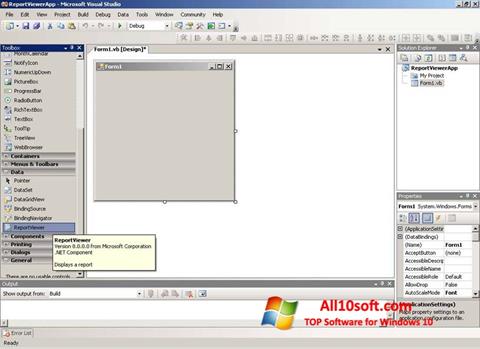 Capture d'écran Microsoft Visual Studio Express pour Windows 10