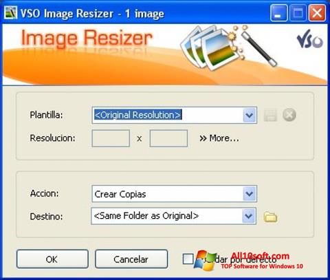 Capture d'écran VSO Image Resizer pour Windows 10