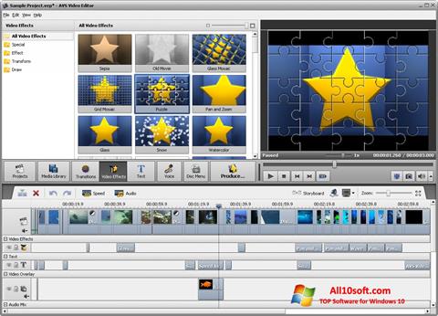 Capture d'écran AVS Video Editor pour Windows 10