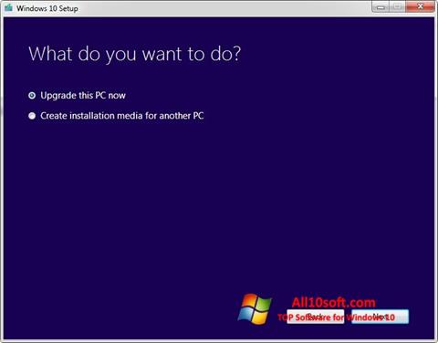 Capture d'écran Media Creation Tool pour Windows 10