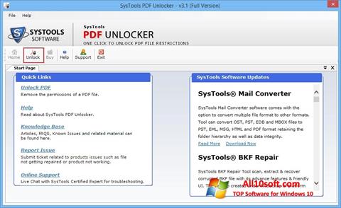 Capture d'écran PDF Unlocker pour Windows 10