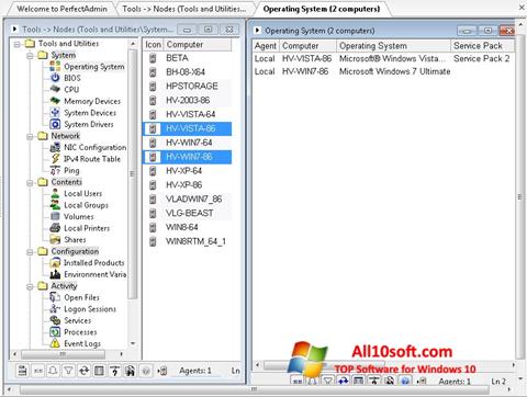 Capture d'écran Remote Administration Tool pour Windows 10