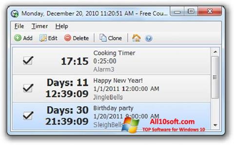 Capture d'écran Free Countdown Timer pour Windows 10