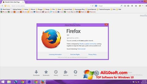 Capture d'écran Mozilla Firefox Offline Installer pour Windows 10