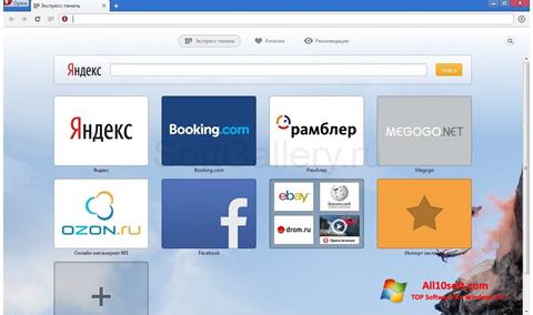Capture d'écran Opera Next pour Windows 10
