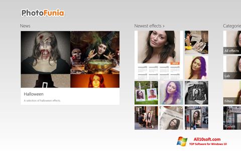 Capture d'écran PhotoFunia pour Windows 10