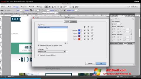 Capture d'écran Adobe Muse pour Windows 10