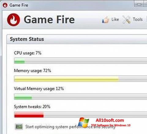 Capture d'écran Game Fire pour Windows 10