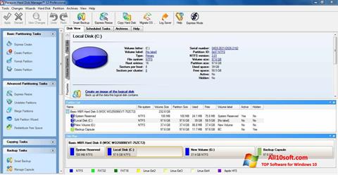 Capture d'écran Paragon Hard Disk Manager pour Windows 10
