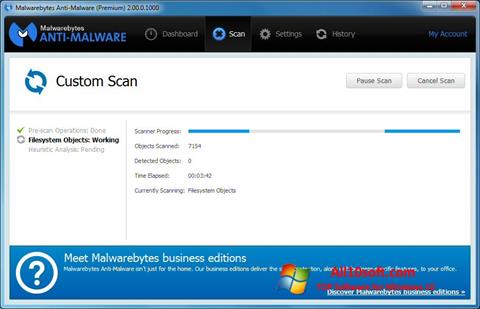 Capture d'écran Malwarebytes Anti-Malware pour Windows 10