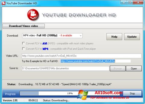 Capture d'écran Youtube Downloader HD pour Windows 10