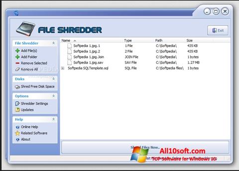 Capture d'écran File Shredder pour Windows 10