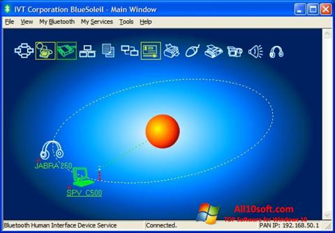 Capture d'écran BlueSoleil pour Windows 10