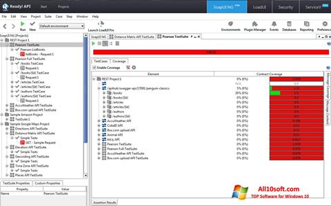 Capture d'écran SoapUI pour Windows 10