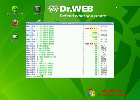 Capture d'écran Dr.Web LiveCD pour Windows 10