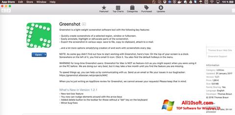 Capture d'écran Greenshot pour Windows 10
