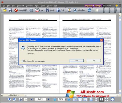 Capture d'écran Nuance PDF Reader pour Windows 10