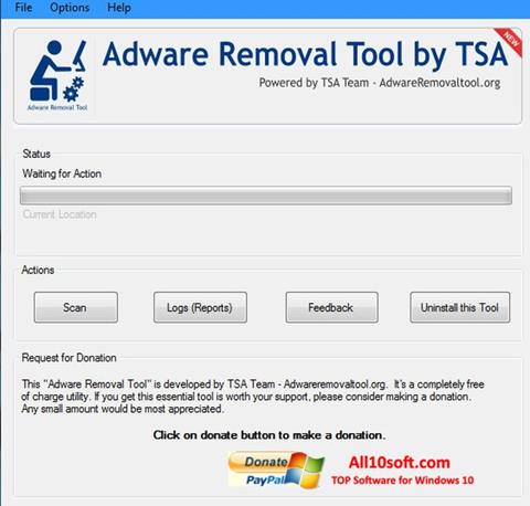 Capture d'écran Adware Removal Tool pour Windows 10