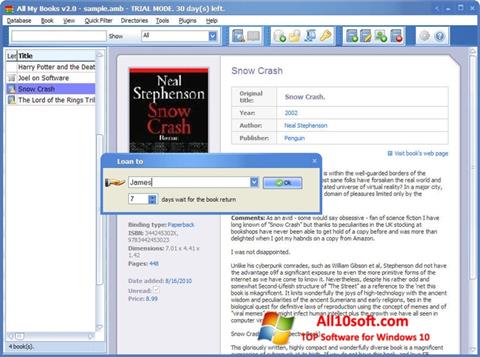 Capture d'écran All My Books pour Windows 10