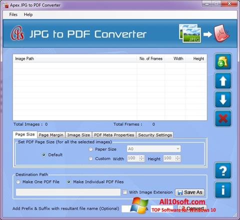 Capture d'écran JPG to PDF Converter pour Windows 10