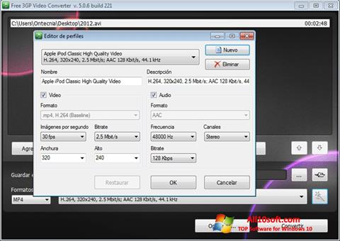 Capture d'écran Free MP4 Video Converter pour Windows 10