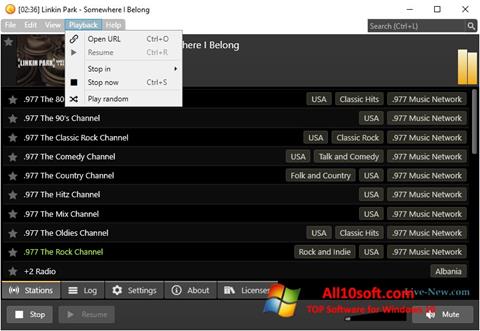 Capture d'écran Screamer Radio pour Windows 10