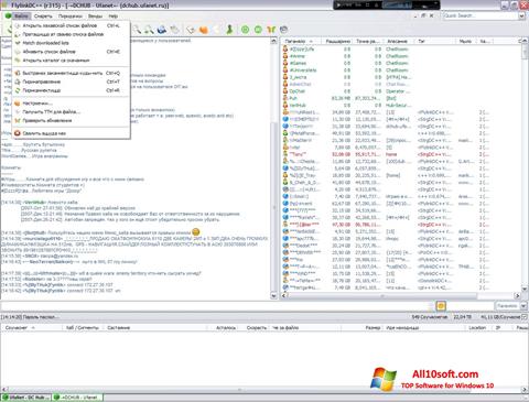 Capture d'écran FlylinkDC++ pour Windows 10