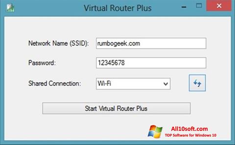 Capture d'écran Virtual Router Plus pour Windows 10